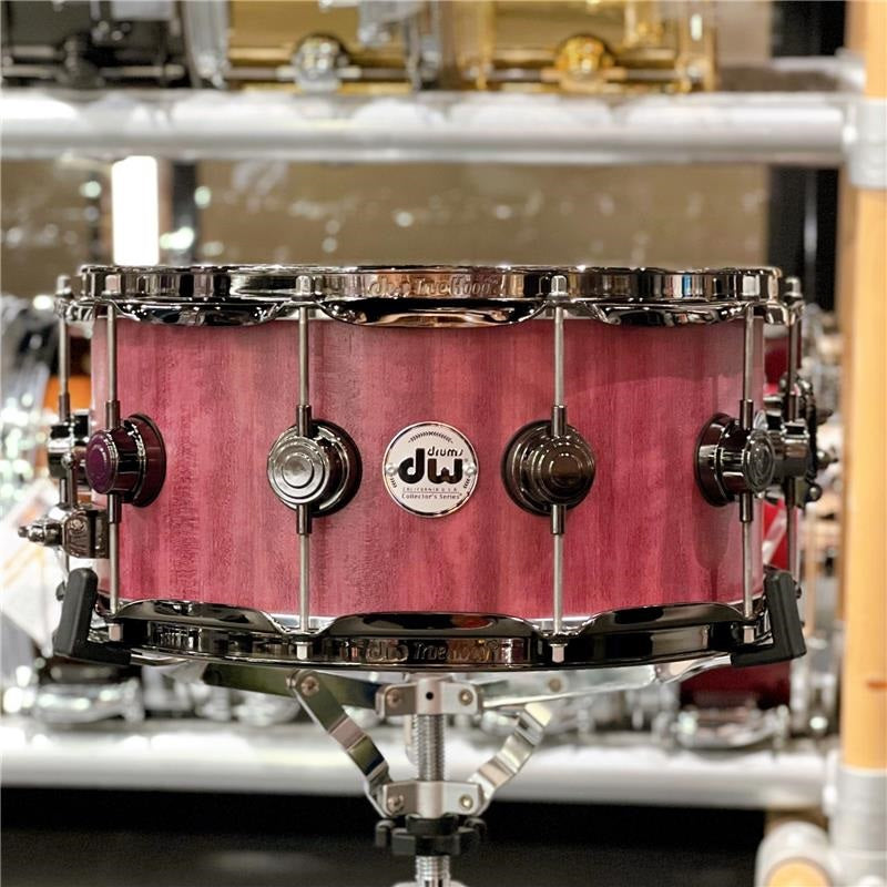 DRU26514SSN101_[Collector's_Pure_Purpleheart_Snare_Drum_VLT_Shell_14''×6_5''_-_Natural_Satin_Oil_w_Black_Nickel_Hardware]_01