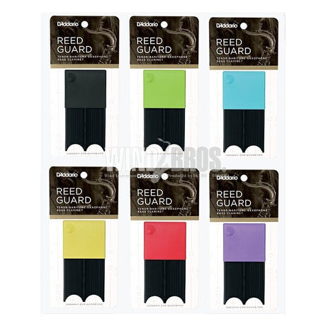 D'Addario_Woodwinds_Reed_Guards_for_Tenor_Saxophone，_Green，_Pack_of_4_02