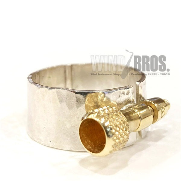 [Discontinued_Product_-_Clearance_Sale]_Gotts_Solid_Silver_Rubber_Ligature_for_Baritone_Saxophone_[Autumn_Super_Sale]_03