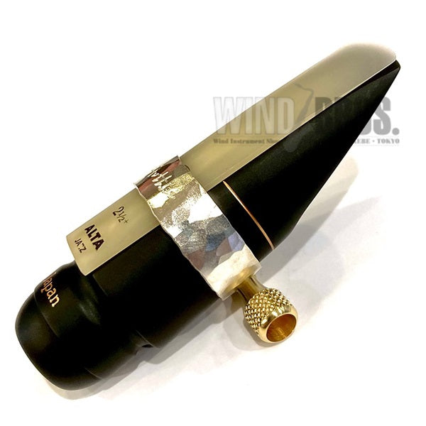 [Discontinued_Product_-_Clearance_Sale]_Gotts_Solid_Silver_Rubber_Ligature_for_Tenor_Saxophone_[Autumn_Super_Sale]_04