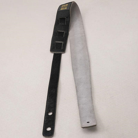 [Domestic_Genuine_Leather_Strap]_COW_HAIR_(Black)___SLIM___L-Size_(Tail_Strap_for_Acoustic-Electric_Guitars)_04