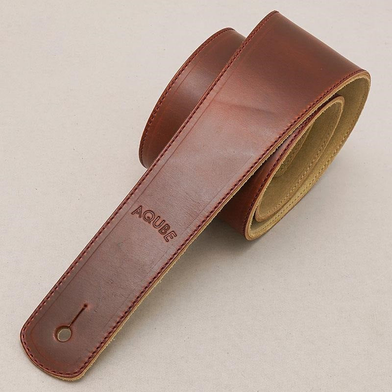 [Domestic_Genuine_Leather_Strap]_HORWEEN_(Timber)___STANDARD___M-Size_(Tail_strap_for_acoustic-electric_guitars)_01