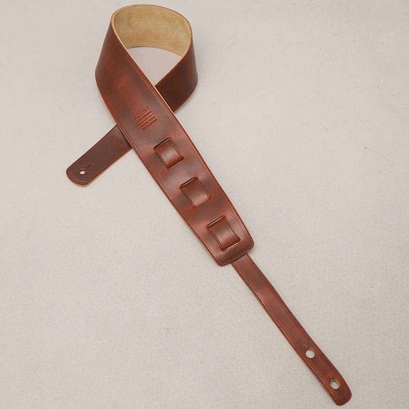 [Domestic_Genuine_Leather_Strap]_HORWEEN_(Timber)___STANDARD___M-Size_(Tail_strap_for_acoustic-electric_guitars)_02