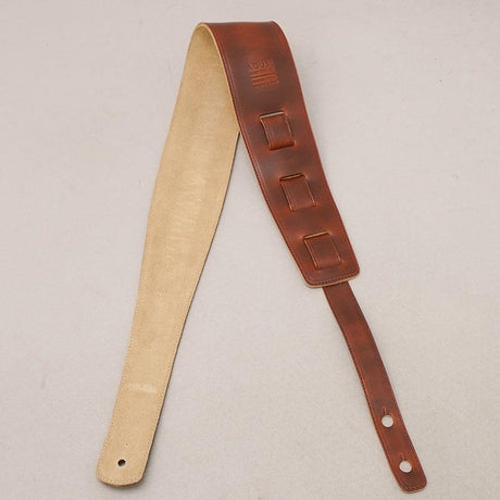 [Domestic_Genuine_Leather_Strap]_HORWEEN_(Timber)___STANDARD___M-Size_(Tail_strap_for_acoustic-electric_guitars)_04