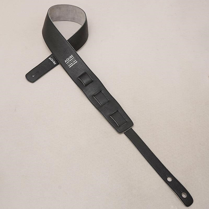 [Domestic_Genuine_Leather_Strap]_SHRINK_(Black)___SLIM___M-Size_(Tail_strap_for_acoustic-electric_guitars)_02