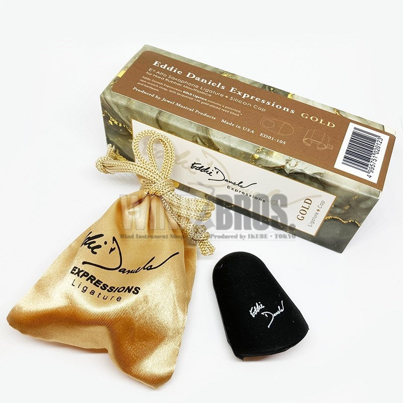 Eddie Daniels Expressions Gold Rubber Ligature for Alto Saxophone
