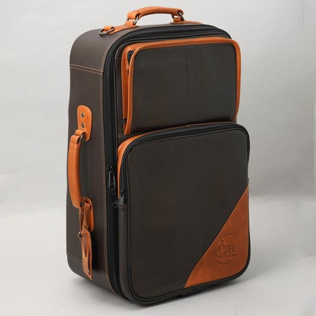 Elite_Series_9-ECLCN-V_Compact_Case_for_Trumpet_and_Flugelhorn，_Leather，_Dark_Brown_x_Brown_01