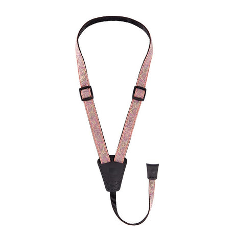 [Fall_Super_Sale]_D'Addario_Cradle_Jacquard_Ukulele_Strap_19UKE05_(Paisley，_Pink_Green)_01