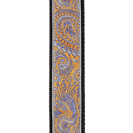[Fall_Super_Sale]_D'Addario_Jacquard_Ukulele_Strap_15UKE05_(Paisley，_Gray_Orange)_03