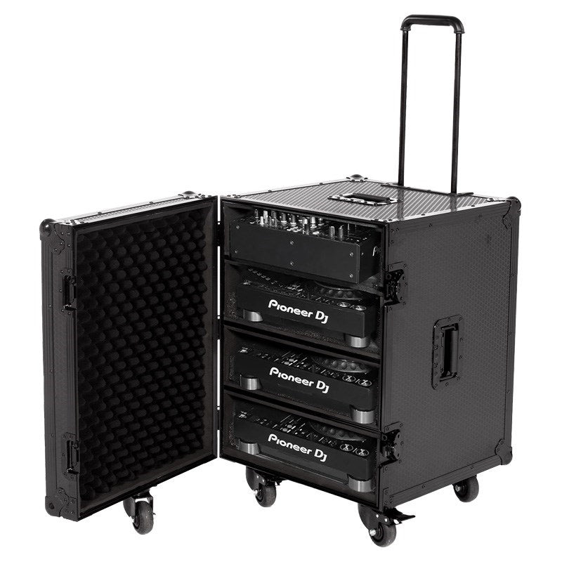 [Fall_Super_Sale]_U91101BL_Ultimate_Flight_Case_for_CDJs_Mixers，_Black_(with_Trolley_and_Casters)_01