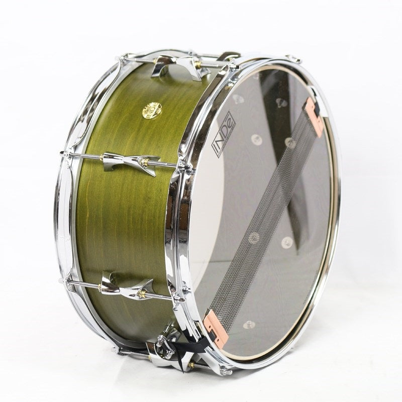 Flex-Tuned_Maple_Snare_Drum_14×6_5_-Matte_Olive_Lacquer_04