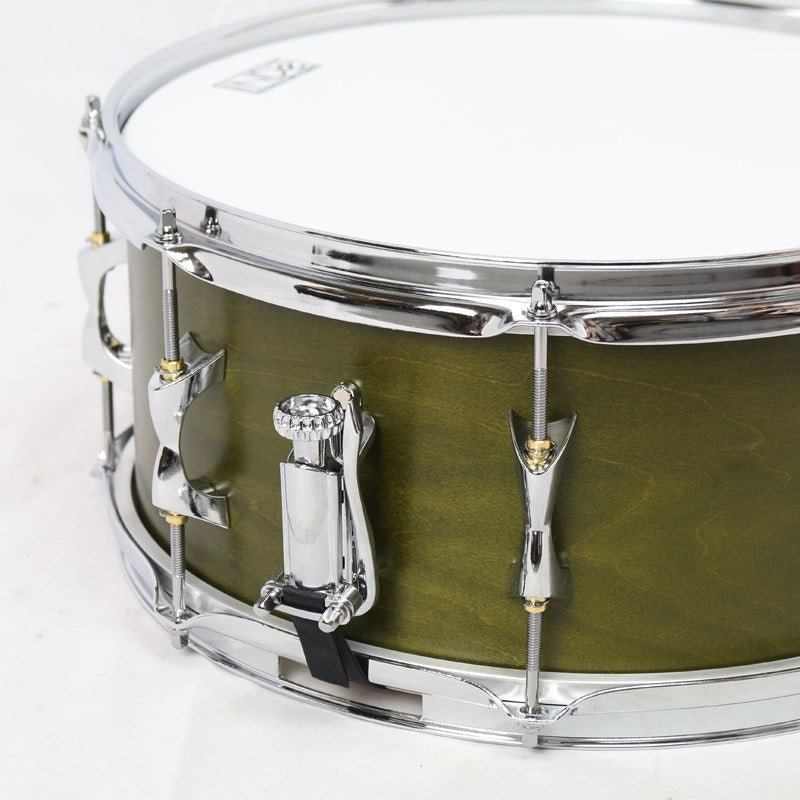 Flex-Tuned_Maple_Snare_Drum_14×6_5_-Matte_Olive_Lacquer_05