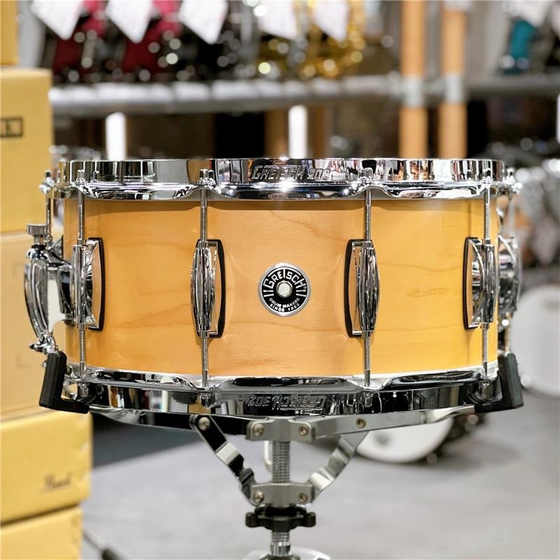 GBSL-6514S-1CL_SN_[Brooklyn_Snare_Drum_14x6_5__-_Satin_Natural]_[In-Store_Display_Price]_01