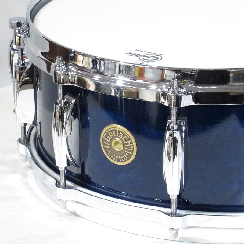 GRGL-5514S-1CL_ABG_[USA_Custom_Snare_Drum_14__x_5_5__-_Azure_Blue_Gloss]_[Includes_DX_Snare_Bag!]_02