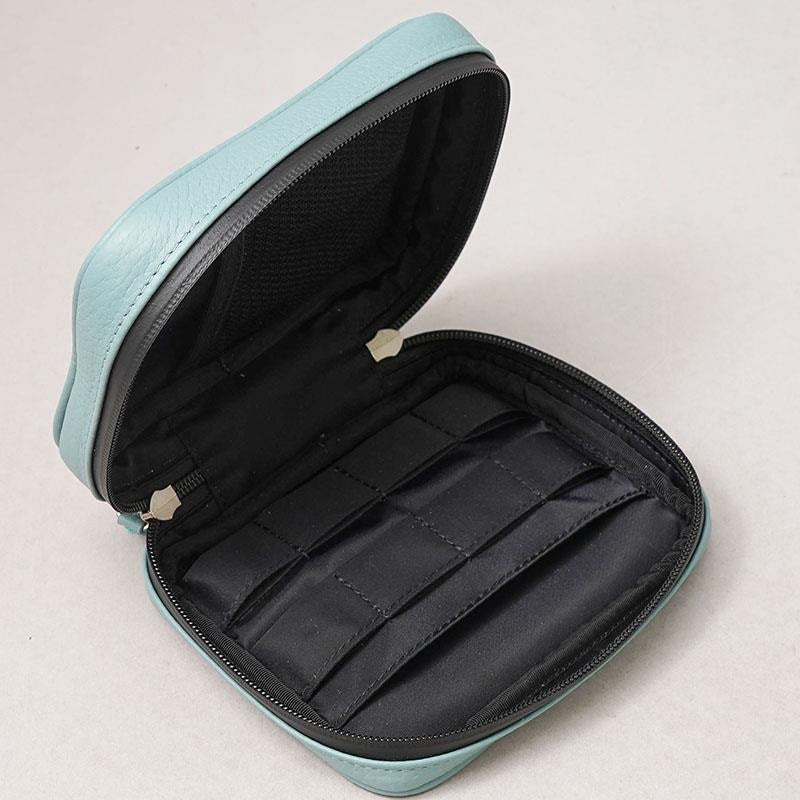 [Genuine_Japanese_Leather_Pouch_for_Guitar_and_Bass_Accessories]_Leather_Utility_Pouch___Square・AQUA_BLUE_05