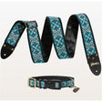 Gibson_Guitar_Strap_Dog_Collar_Combo_Set，_Blue_Small_01