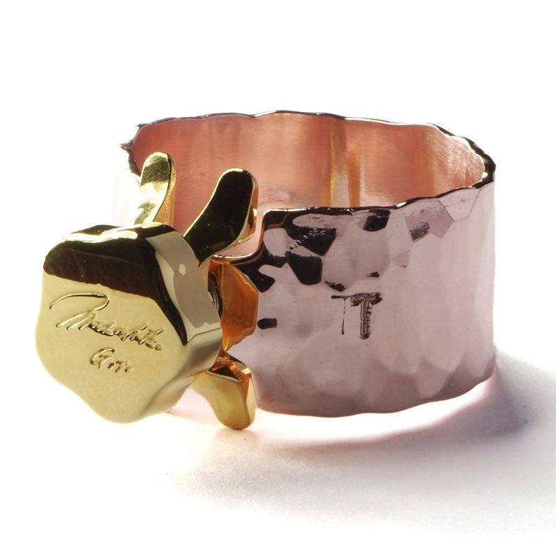 Gotts Copper Signature Ligature for Baritone Saxophone/Rubber by
