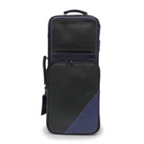 GuardBags_Elite_Series_4-ECLK-NB_Trumpet_Double_Case_in_Black_Crocodile-Embossed_Leather_with_Navy_Leather_Trim_02