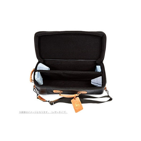 GuardBags_Elite_Series_4-ECSK_Trumpet_Double_Compact_Case，_Black_Cordura_with_Brown_Leather_Trim_02