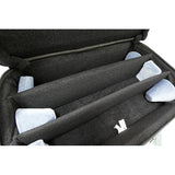 GuardBags_Elite_Series_5-ECSNB-H_Triple_Trumpet_Case_in_Navy_Nylon_with_Green_Leather_Trim_04