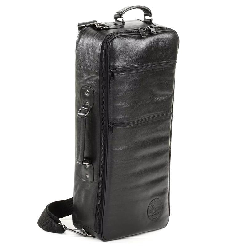 GuardBags_Pro_Series_4-MCLK_Trumpet_Double_Case，_Black_Leather_01