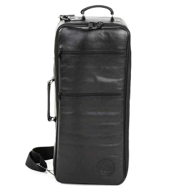 GuardBags_Pro_Series_4-MCLK_Trumpet_Double_Case，_Black_Leather_02