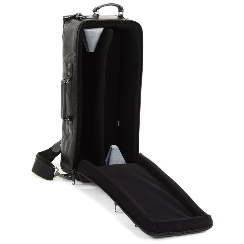 GuardBags_Pro_Series_4-MCLK_Trumpet_Double_Case，_Black_Leather_04