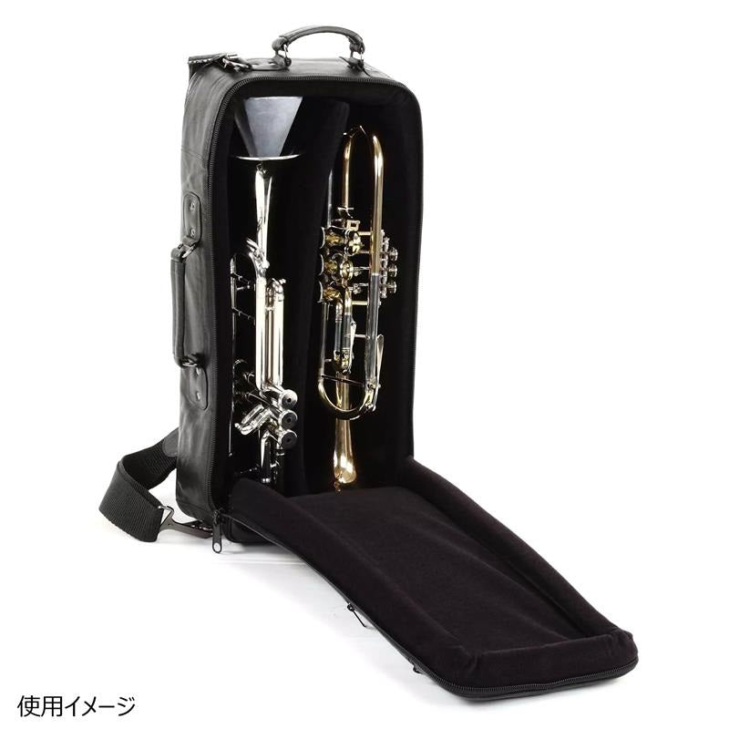 GuardBags_Pro_Series_4-MCLK_Trumpet_Double_Case，_Black_Leather_05