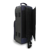 Guard_Bags_Elite_Series_4-ECLG-NB_Cro_Double_Trumpet_Case_in_Crocodile-Embossed_Gray_Leather_with_Navy_Leather_Trim_03