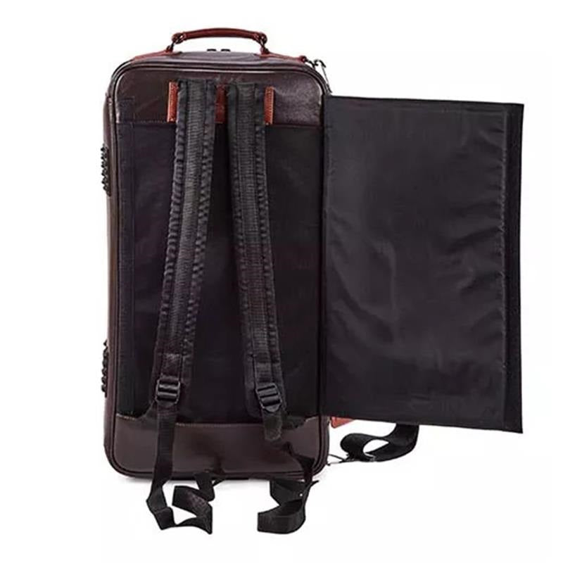 Guard_Bags_Elite_Series_5-ECLCN-V_Trumpet_Triple_Case_in_Dark_Brown_Leather_with_Brown_Vegetable-Tanned_Trim_03
