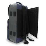 Guard_Bags_Elite_Series_5-ECLG-NB_Cro_Triple_Trumpet_Case_in_Crocodile-Embossed_Gray_Leather_with_Navy_Leather_Trim_03