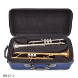 Guard_Bags_Fiberglass_Series_4-EHSNB-K_Trumpet_Double_Case___Navy_Cordura_Nylon_with_Black_Leather_Trim_and_Yellow_Highlights_05
