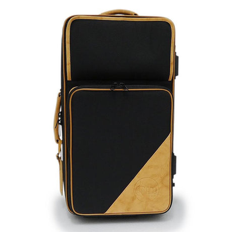 Guard_Bags_Fiberglass_Series_5-EHSK_Trumpet_Triple_Case_in_Black_Cordura_Nylon_with_Brown_Leather_Trim_02