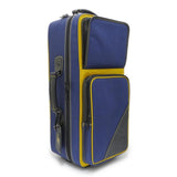 Guard_Bags___Fiberglass_Series_4-EHSNB-K_Trumpet_Double_Case___Navy_Cordura_Nylon_with_Black_Leather_Trim_and_Yellow_Highlights_[In-Store_Display_Item_-_Clearance_Price!!]_01