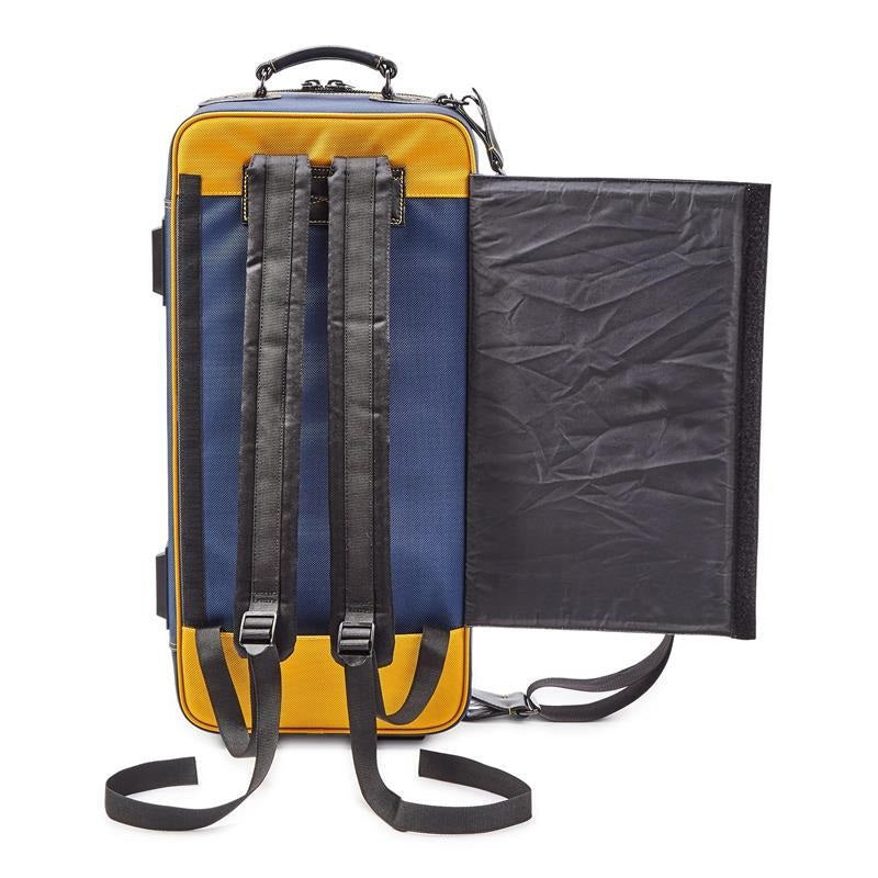 Guard_Bags___Fiberglass_Series_4-EHSNB-K_Trumpet_Double_Case___Navy_Cordura_Nylon_with_Black_Leather_Trim_and_Yellow_Highlights_[In-Store_Display_Item_-_Clearance_Price!!]_03