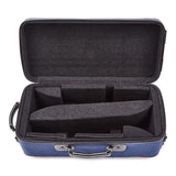 Guard_Bags___Fiberglass_Series_4-EHSNB-K_Trumpet_Double_Case___Navy_Cordura_Nylon_with_Black_Leather_Trim_and_Yellow_Highlights_[In-Store_Display_Item_-_Clearance_Price!!]_04