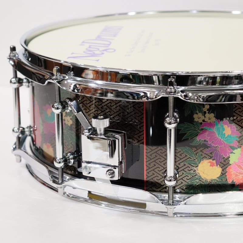 HKRB-1450P_[1mm_Steel_14''×5''_Snare_Drum_-_Hikari_Peony]_[Made_in_Japan]_03