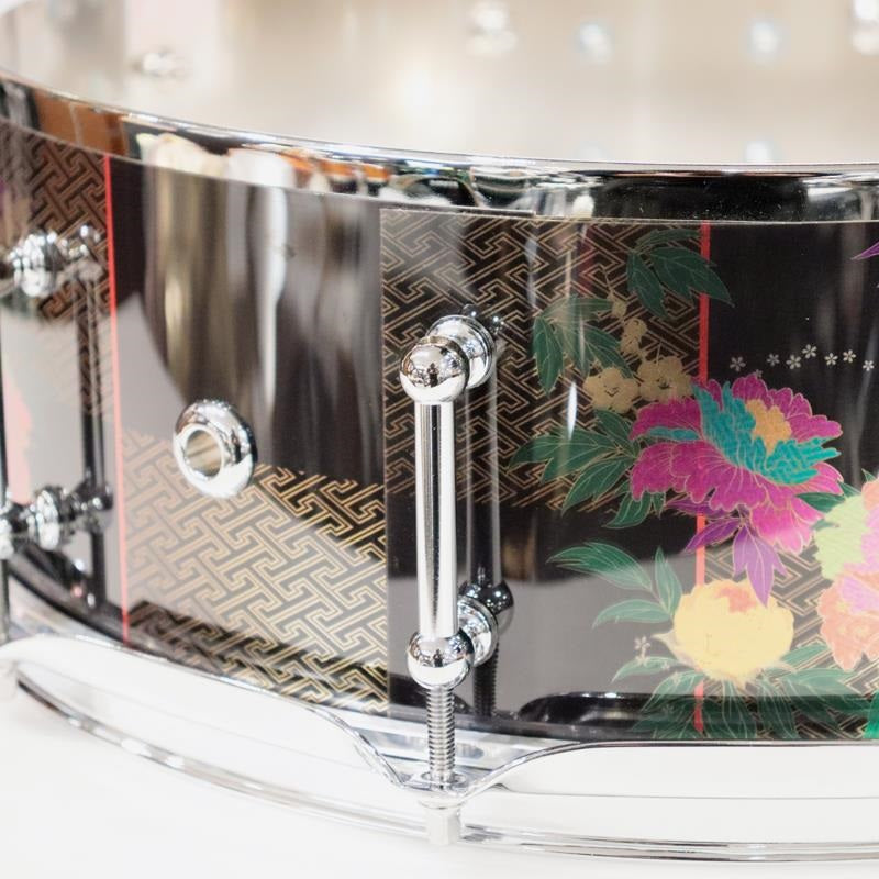 HKRB-1450P_[1mm_Steel_14''×5''_Snare_Drum_-_Hikari_Peony]_[Made_in_Japan]_10