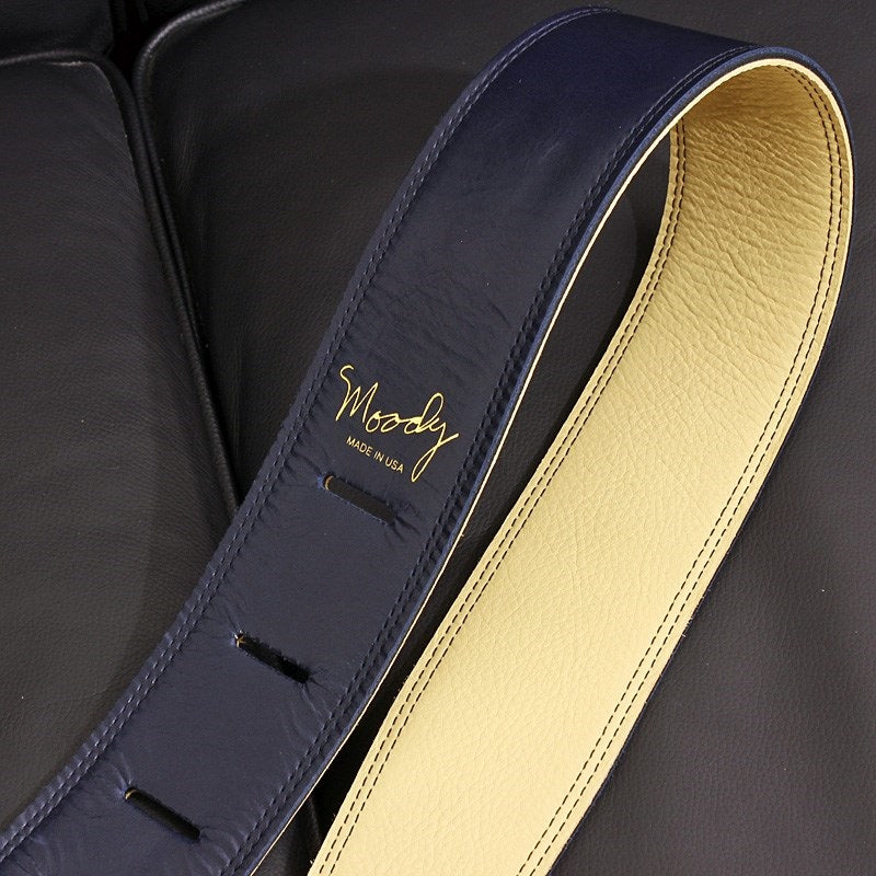 Handmade_Leather_Straps_Leather_&_Leather_Series_2_5inch_Long_Tail_[Navy___Cream]_01