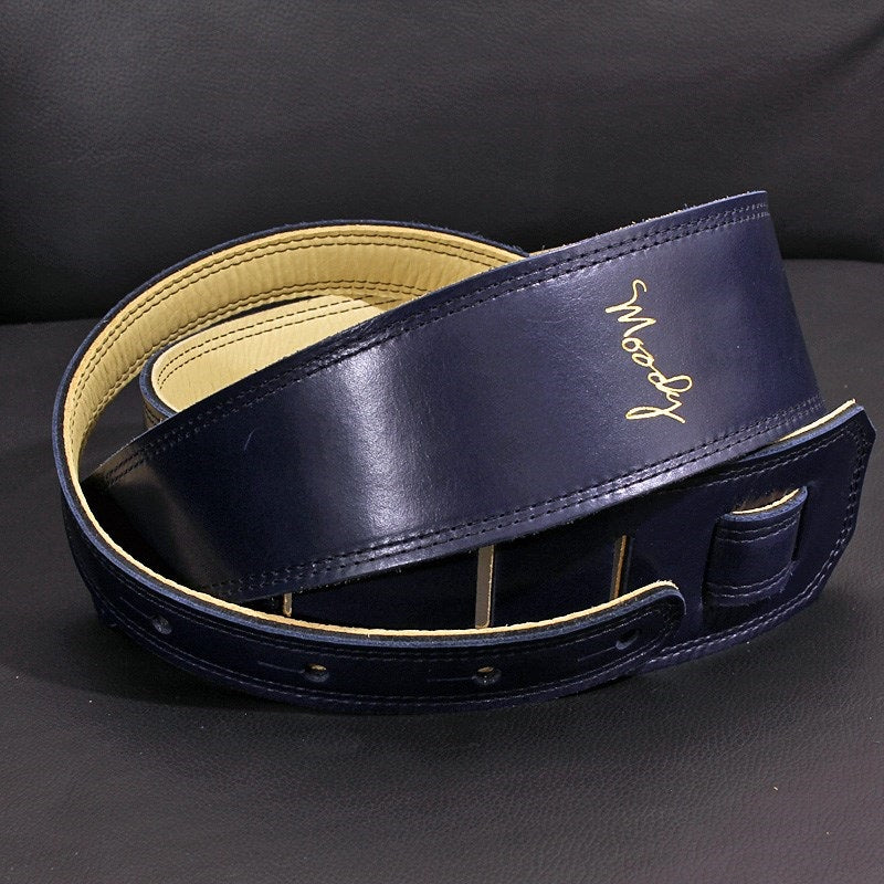 Handmade_Leather_Straps_Leather_&_Leather_Series_2_5inch_Long_Tail_[Navy___Cream]_03