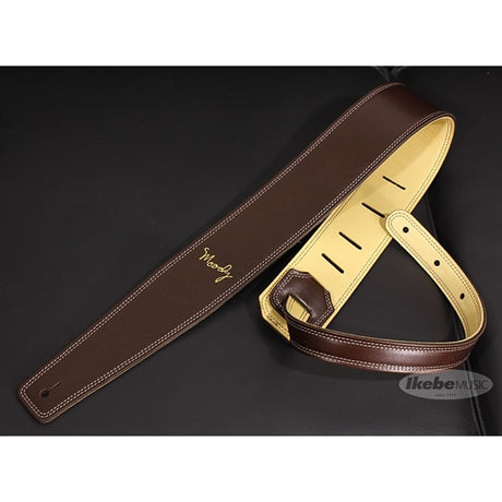 Handmade_Leather_Straps_Leather_&_Leather_Series_2_5inch_Standard_Tail_[Dark_Chocolate___Cream]_01