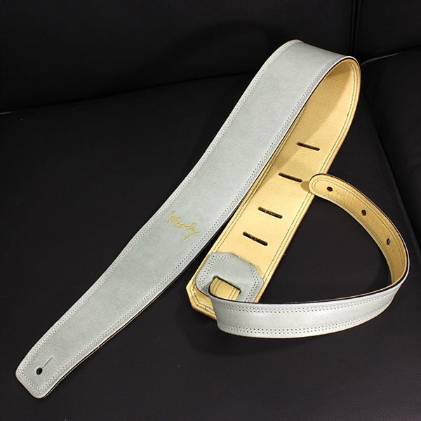 Handmade_Leather_Straps_Leather_&_Leather_Series_2_5inch_Standard_Tail_[Light_Green___Cream]_01