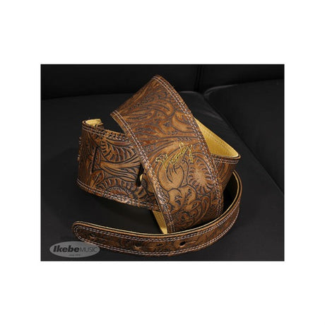 Handmade_Leather_Straps_Leather_&_Leather_Series_2_5inch_Standard_Tail_[Western_Brown___Cream]_04