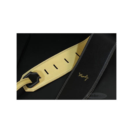 Handmade_Leather_Straps_Leather_&_Leather_Series_4_0inch_Standard_Tail_[Black___Cream]_02
