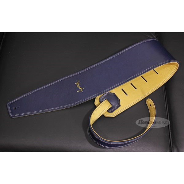 Handmade_Leather_Straps_Leather_&_Leather_Series_4_0inch_Standard_Tail_[Navy___Cream]_01