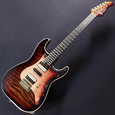 Ikebe_50th_Anniversary_ST-22_Selected_5A_Quilted_Maple_Top_(Tiger_Eye_Burst)_#033311_02