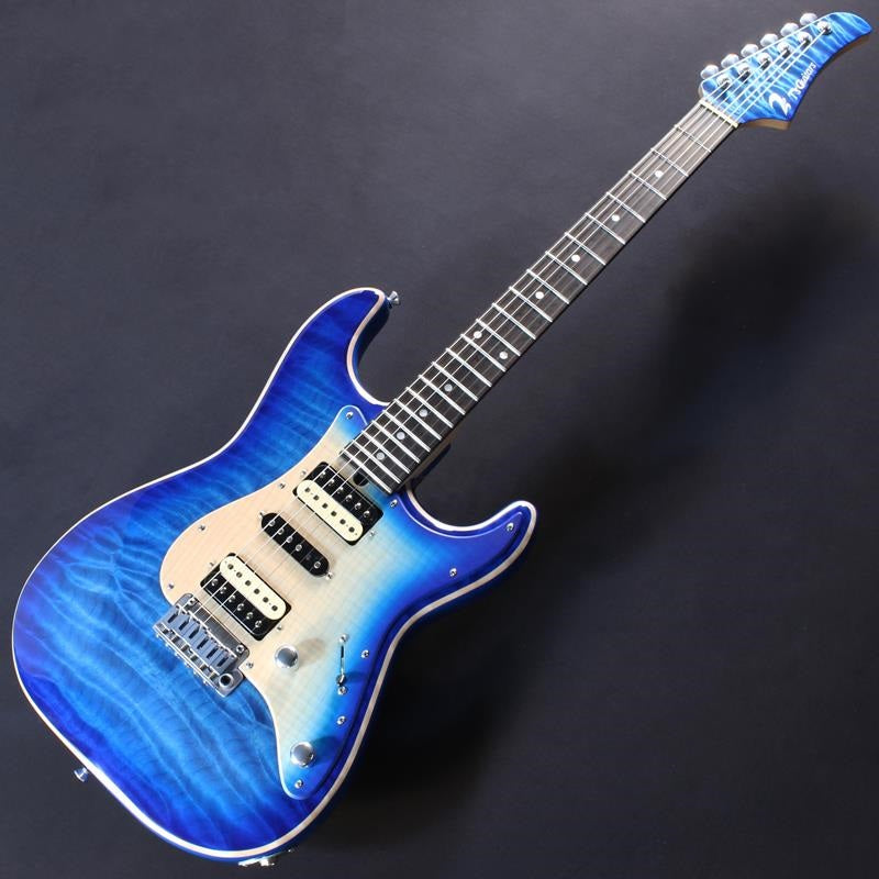 Ikebe_50th_Anniversary_ST-22_Selected_5A_Quilted_Maple_Top_(Trans_Blue_Burst)_#033309_02