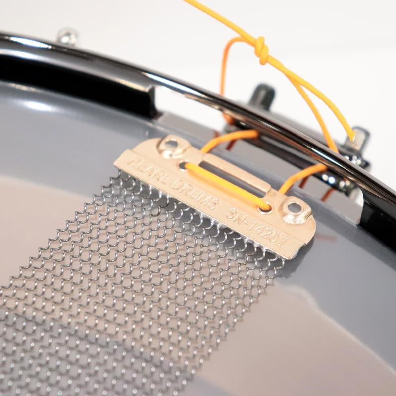 [Ikebe_Musical_Instrument_50th_Anniversary_Model]_Masterworks_Snare_Drum_14x3_5_Free_Floating_-_Gold_Swirl_on_Black_Carbon_07