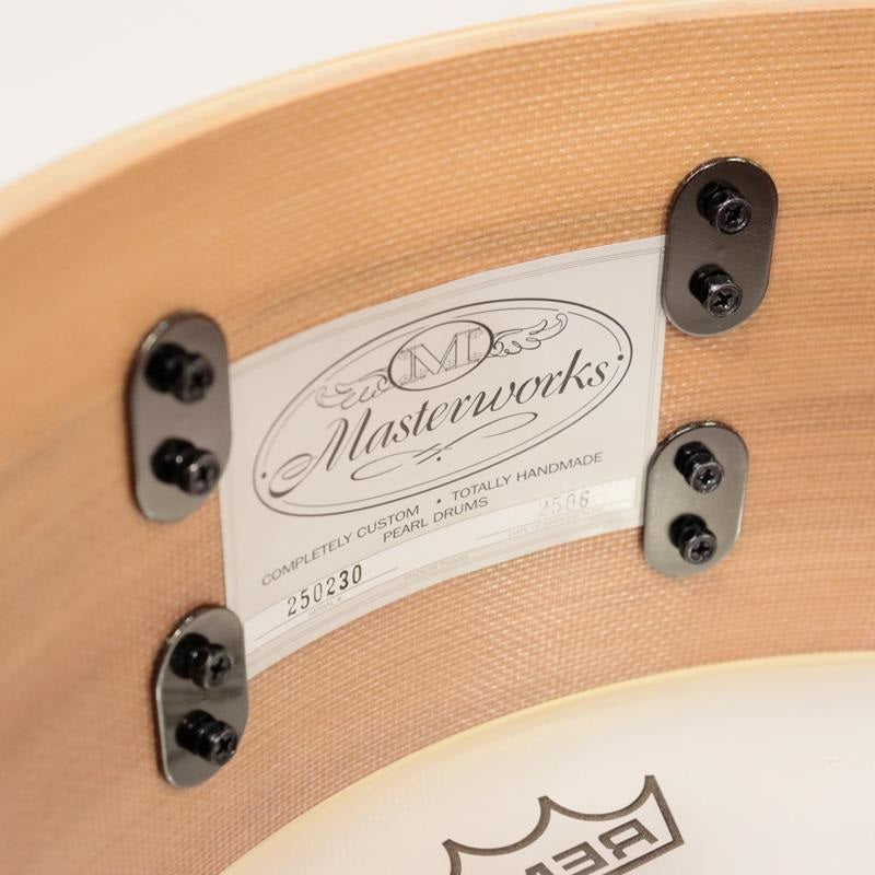 [Ikebe_Musical_Instrument_50th_Anniversary_Model]_Masterworks_Snare_Drum_14x5_5_-_Gold_Swirl_on_Black_Carbon_10