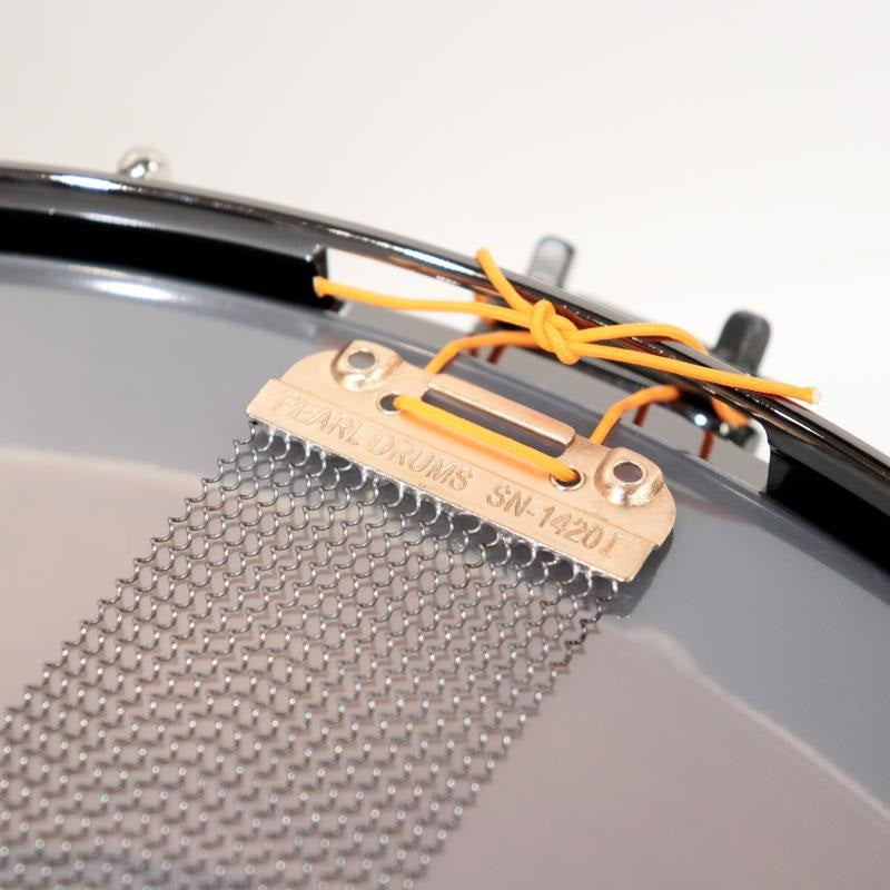 [Ikebe_Musical_Instrument_50th_Anniversary_Model]_Masterworks_Snare_Drum_14x5_Free_Floating_-_Gold_Swirl_on_Black_Carbon_07